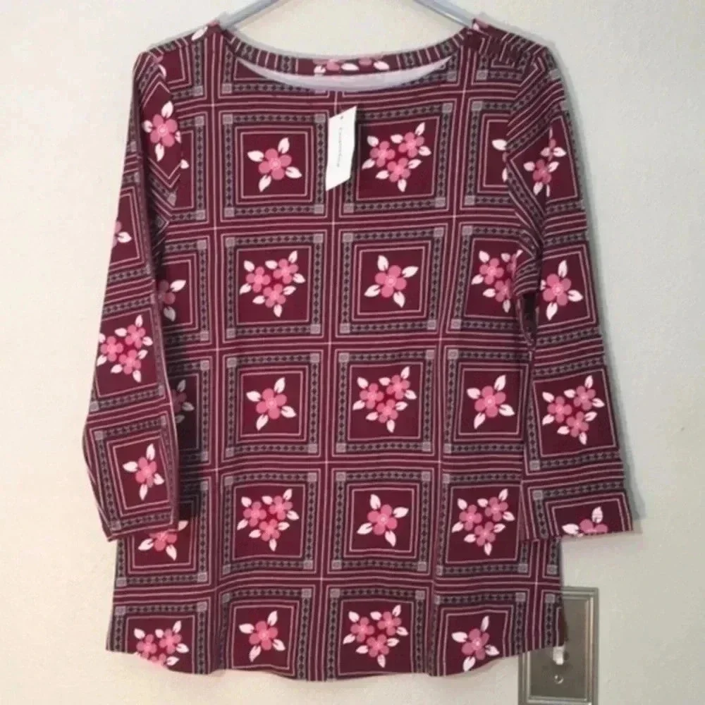 charter club ladies blouse M
